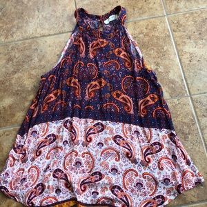 Flowy high necked blouse